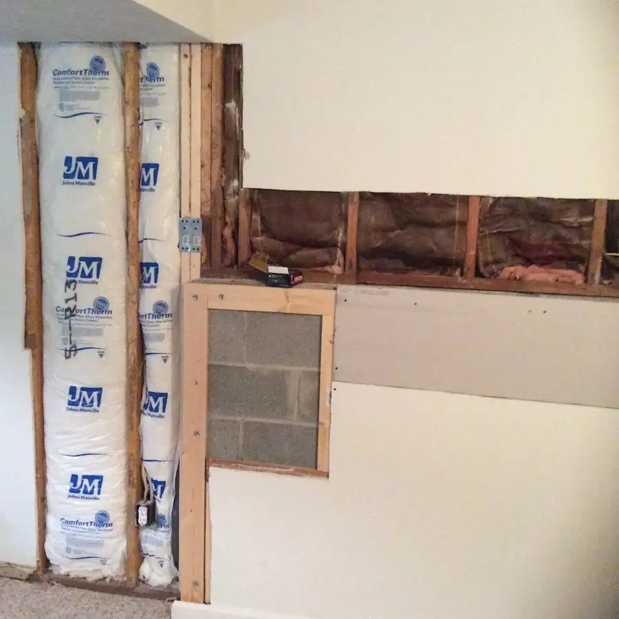 Wall insulation replacement during Basement Flood Cleanup in Vero Beach South